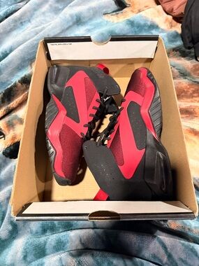 Jordan Black and Red High-Top Sneakers